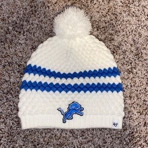 Detroit Lions Pompom Winter Hat